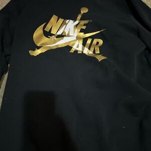 Nike Air Black and Gold Sweatshirt